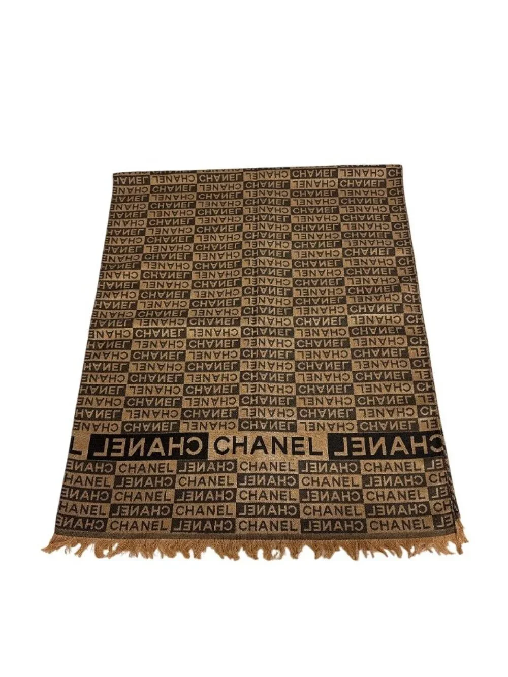 Chanel Logo Shawl Scarf
